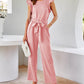 Jumpsuit Women's Ruffled Wide Leg Strap