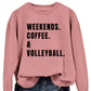 Women's Simple Round Neck Long Sleeve Loose Sweatshirt