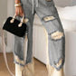 Fashion Ins European And American Street Stitching Pants