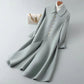 Manteau long en dessous du genou pour femme