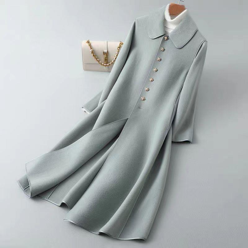 Manteau long en dessous du genou pour femme