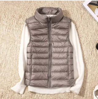 Lightweight down jacket women's Vest Short Size Large