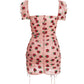 Strawberry Sequin Embroidery For Beautiful Women's Tube Top
