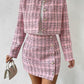 Heavy Industry Knitting Classic Style Jacket Half Body Skirt Outfit