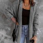 Women's Plush Long-sleeved Top Coat