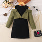 Children's Off-shoulder Long Sleeve Dress