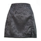 Satin high waist zipper slit skirt women