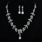 Bridal jewelry, necklace, earring set, wedding dress, jewelry accessories, fast selling pass