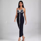 Bandage Dress Sling Stitched Backless Slim Fit Bandage