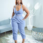 Women's Fashion Camisole Solid Color Pants Casual Set
