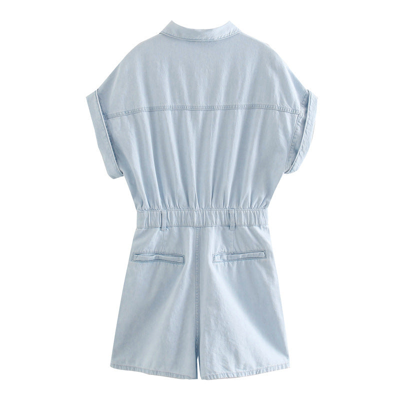 Waist slimming jumpsuit shorts