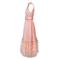 Robe mi-longue moulante à la taille, style français