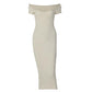 European And American Women's Clothing Art Tight One-step Dress