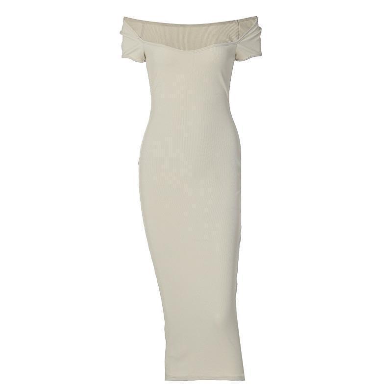 European And American Women's Clothing Art Tight One-step Dress