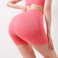 Short de yoga, de course, de gym, d'été, taille haute, moulant, pour femme