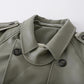 Women's Long Windbreaker Jacket Atmospheric Contrast Color