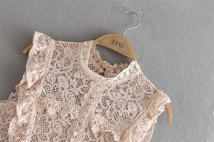 New Women's Layered Decorative Lace Dress