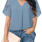 Casual Loose Chiffon Blouse Top For Women