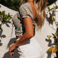 Retro floral print top