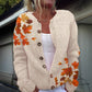 Cardigan tricoté imprimé numérique 3D, manteau, imitation pull, vêtements pour femmes
