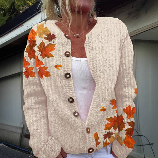 Cardigan tricoté imprimé numérique 3D, manteau, imitation pull, vêtements pour femmes