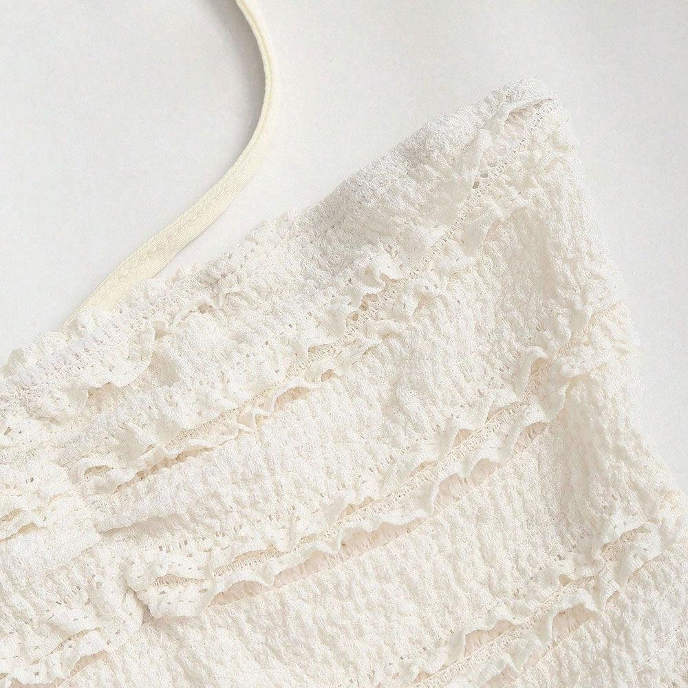 Neck-hanging Summer New White Dress