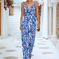 Lotus Leaf Printing Gallus Siamese Trousers Female