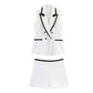 Summer Sleeveless Contrast Color Shorts Vest
