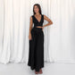 Ensemble deux pièces pour femme, robe trapèze taille haute avec gilet
