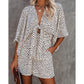 New V-Neck Wide Loose Jumpsuit For Women At Home And Holiday Style Jumpsuit