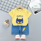 Costume à manches courtes pour enfants, beaux vêtements pour garçons