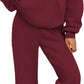 Autumn And Winter Casual Hooded Sweatshirt Oversized Wide-leg