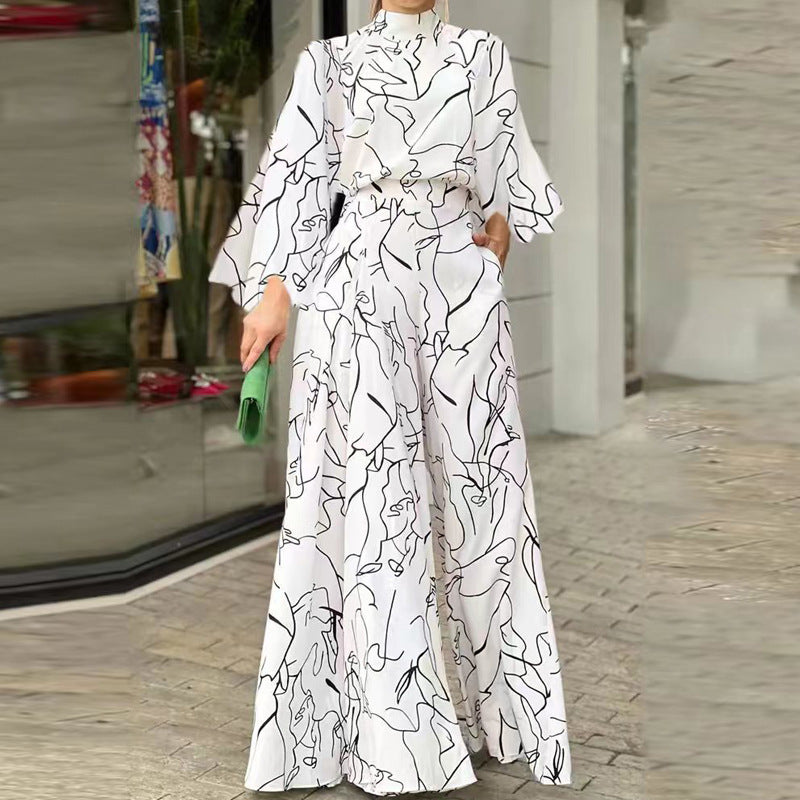 Elegant Striped New Print Jumpsuit For Women