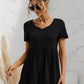 Women's Fashion V-neck Short Sleeve Top