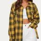 Lapel Long-sleeved Temperament Multicolor Shirt