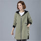 Mid-length Loose Casual Hooded Jacket