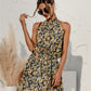 Popular Independent Station Popular Halter Floral Tie-neck Strapless Dress
