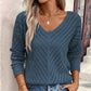 Women's Hollow Loose Casual Long Sleeves Pullover