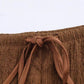 High waisted straight tube loose and slimming casual pants two-piece set