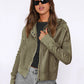Sweat-shirt à capuche tendance pour femme, veste courte à fermeture éclair