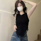 Women's Pure Color Halter Strap Elegant Knitted Sleeveless Top