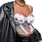 Lace Embroidered Flower Suspenders Niche