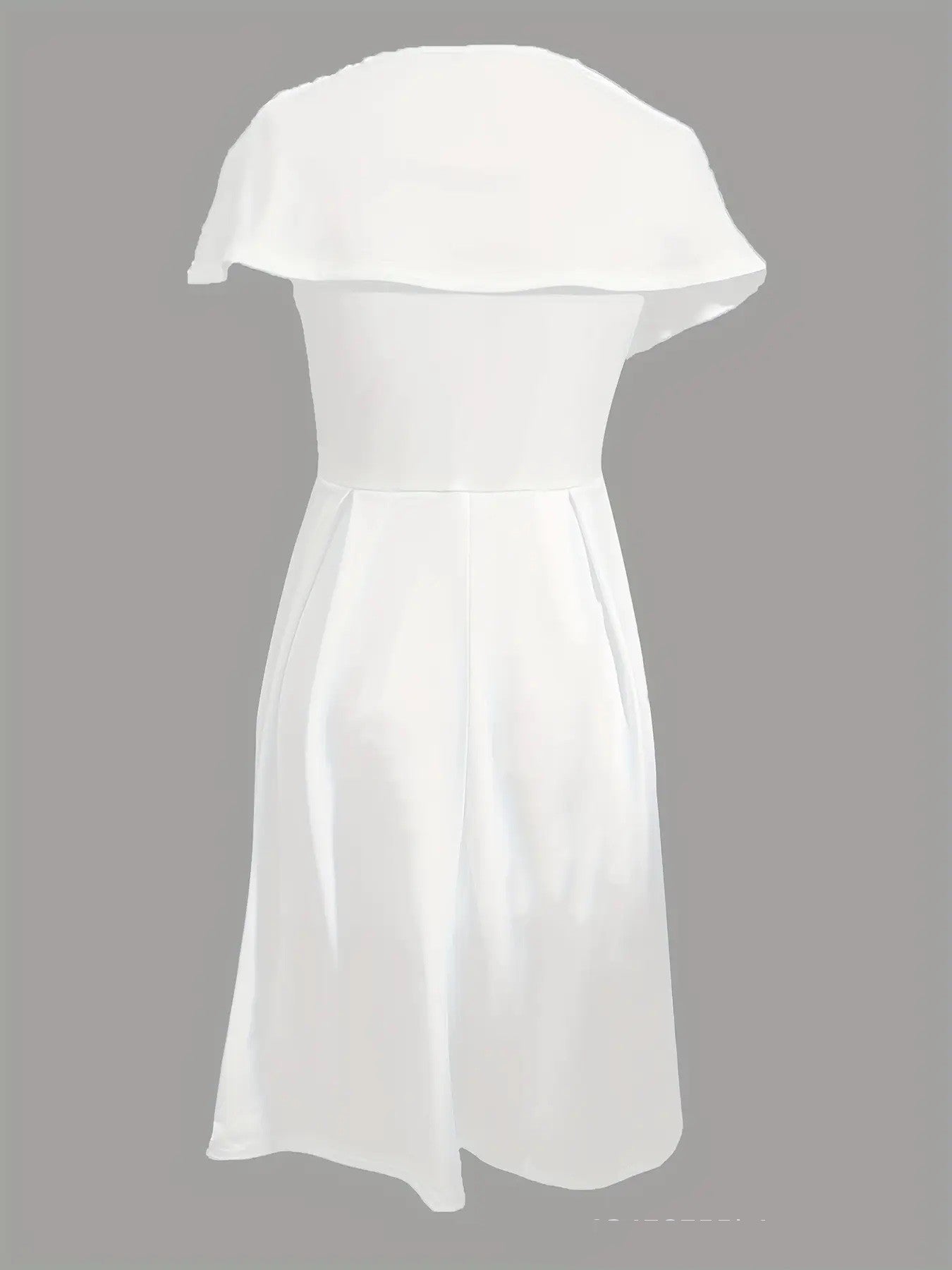 Robe longue blanche de style banquet