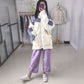 Loose stand-collar student cardigan jacket