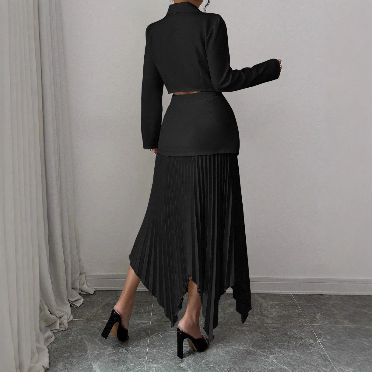 Stylish And Sophisticated Womens Suit Skirt Set