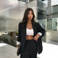 Women's mid-length casual jacket