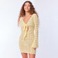 Hollow-out Side Strap Round Neck Backless Sun-proof Beach Women's Clothing Dress