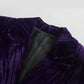 Velvet Blazer Jacket Dress Blazer Long-Sleeved Medium Length Warm Coat
