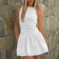 Elegant And Graceful Solid-color Short Skirt Dress