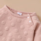 Ensemble printemps-automne pour garçons et filles, couleur bonbon, couleur unie, pois, col rond, manches longues, pantalon, vêtements pour enfants